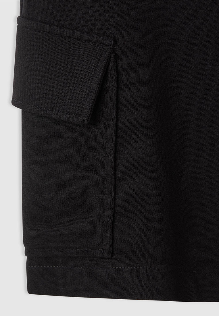 Men's Drawstring Knit Cargo Shorts
