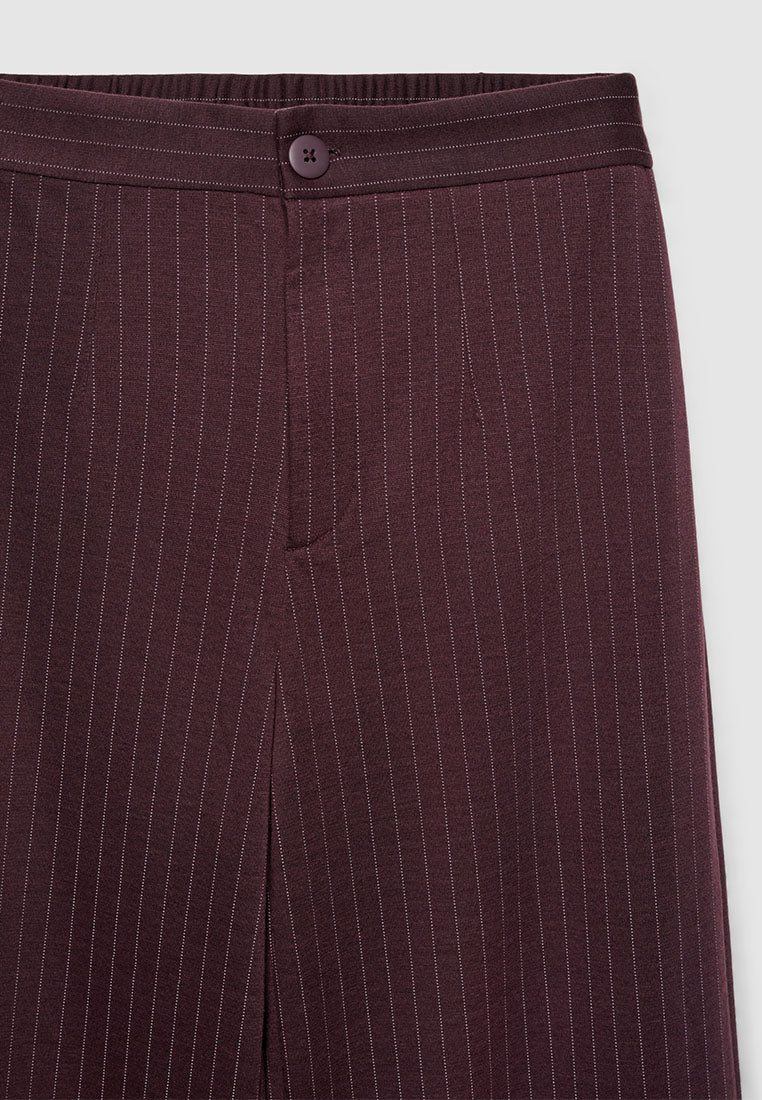 Women's Pinstripe Pleated-Look Trousers