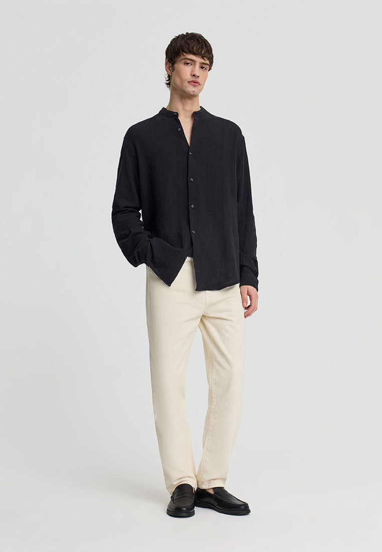 Men's Embossed Korean Shirt