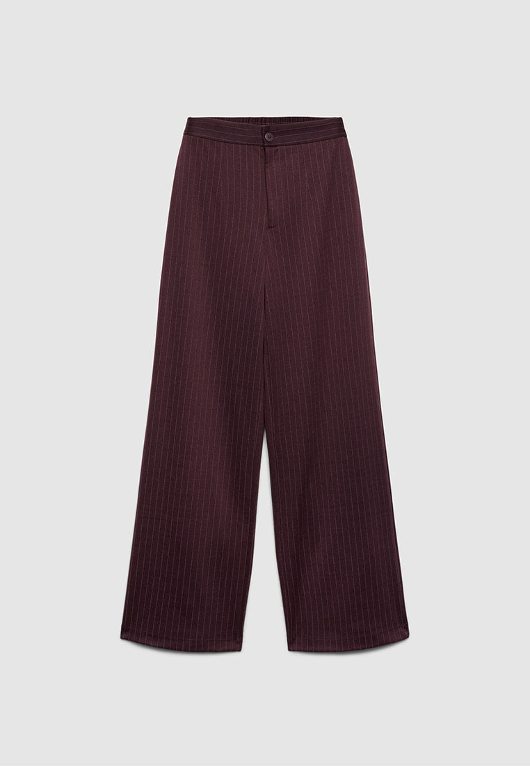 Women's Pinstripe Pleated-Look Trousers