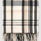 Women's Checkered hood with fringes