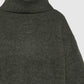 Women's Plain-colour cropped roll-neck jumper