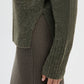 Women's Plain-colour cropped roll-neck jumper