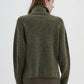 Women's Plain-colour cropped roll-neck jumper