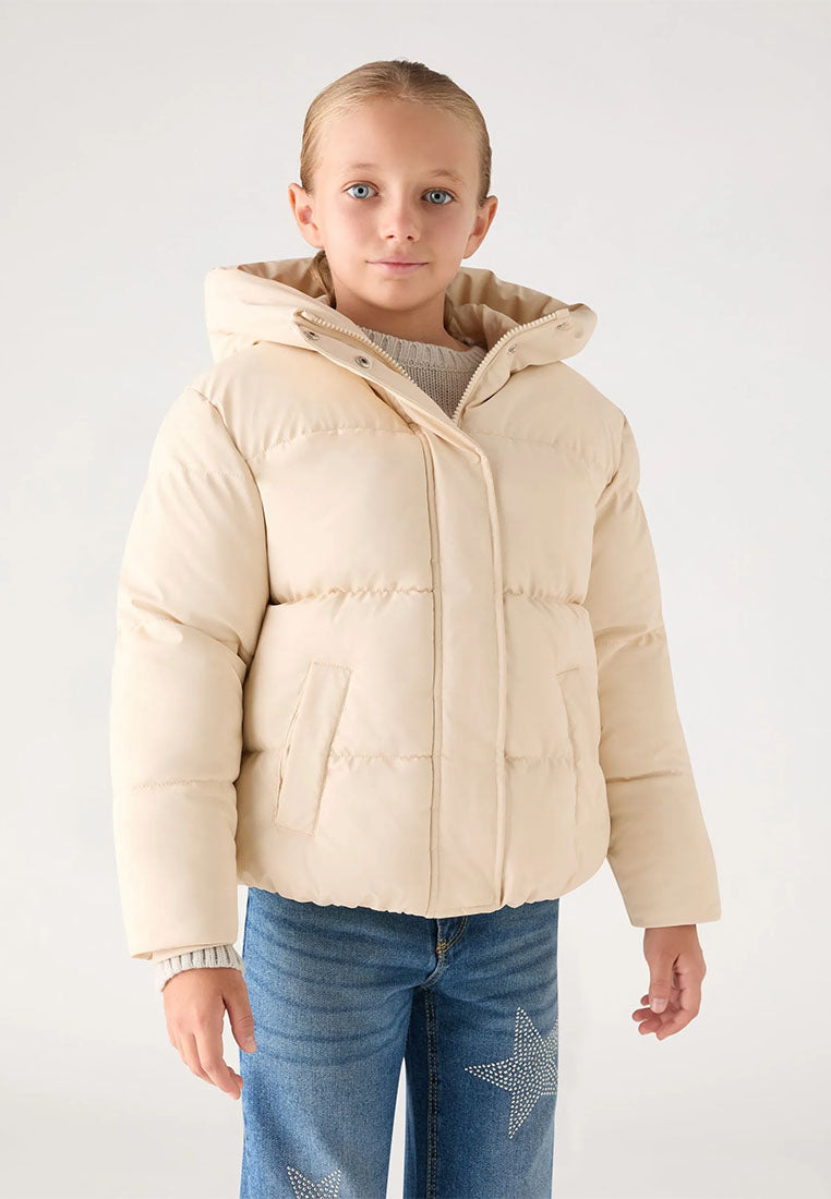 Padded jacket with hood for Girls