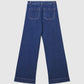 Women's Wide-leg jeans with Patch Pockets