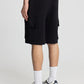 Men's Drawstring Knit Cargo Shorts