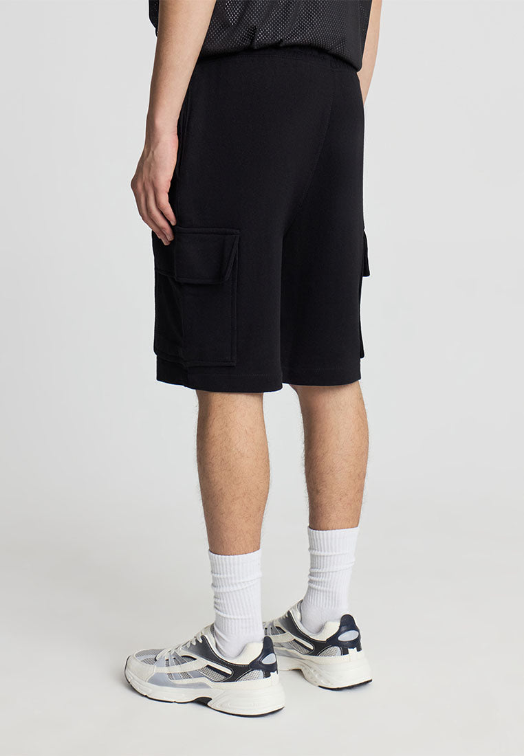 Men's Drawstring Knit Cargo Shorts