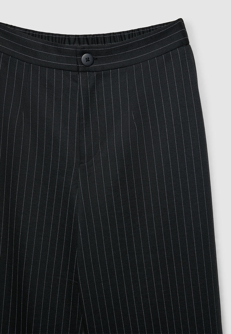 Women's Pinstripe Pleated-Look Trousers