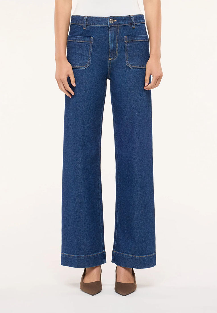 Women's Wide-leg jeans with Patch Pockets