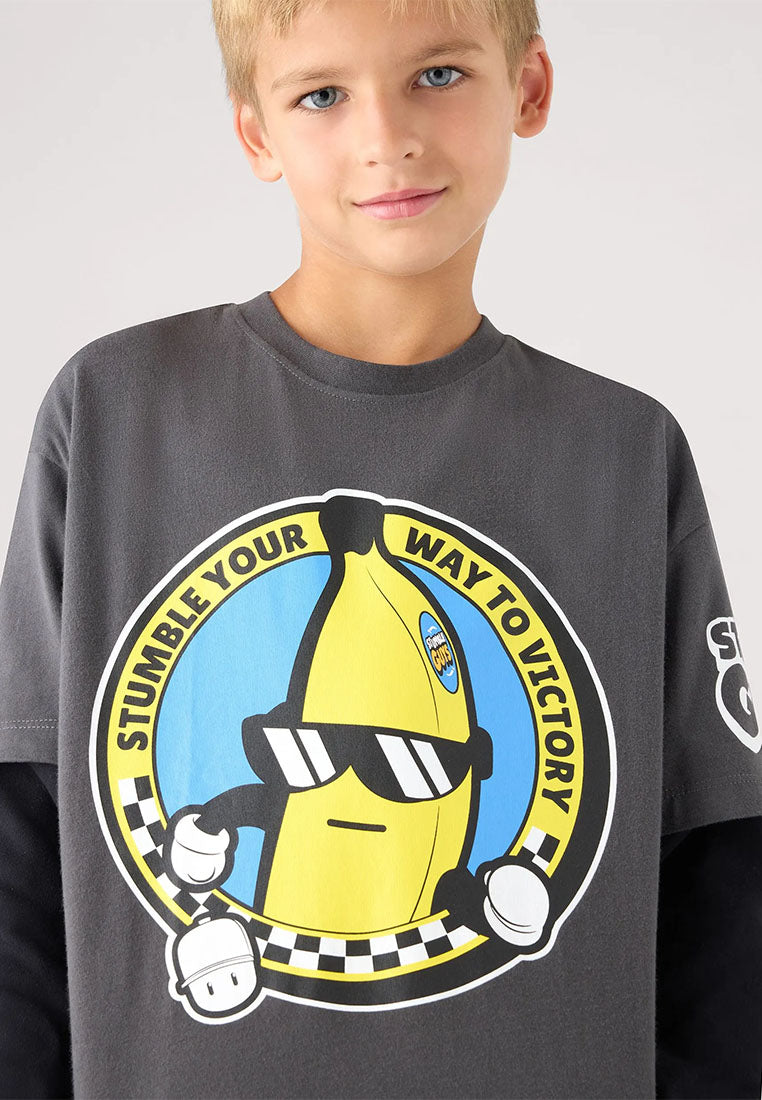 Long-sleeve T-shirt with Stumble Guys® print for Boys