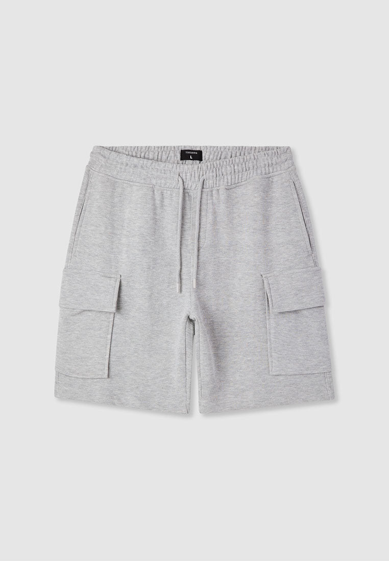 Men's Drawstring Knit Cargo Shorts