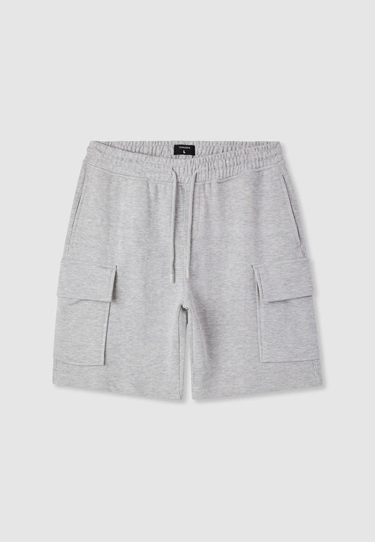 Men's Drawstring Knit Cargo Shorts