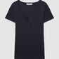 Plain coloured crew neck T-shirt