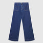 Women's Wide-leg jeans with Patch Pockets
