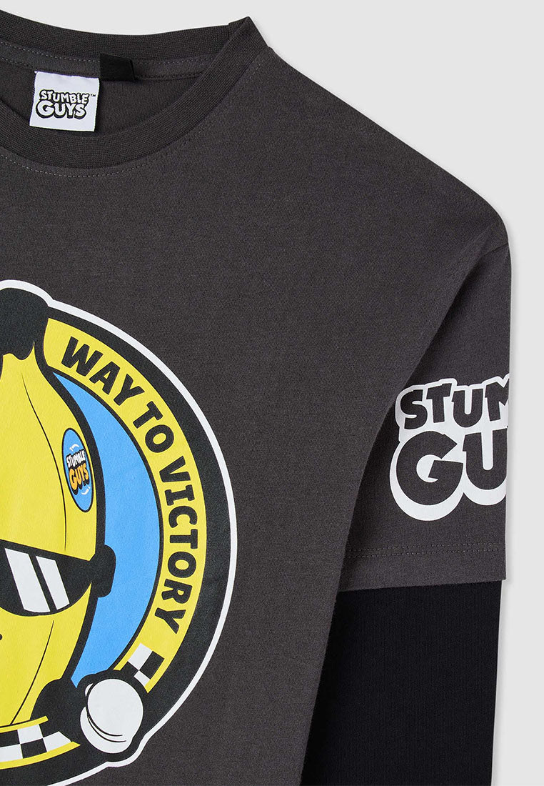 Long-sleeve T-shirt with Stumble Guys® print for Boys