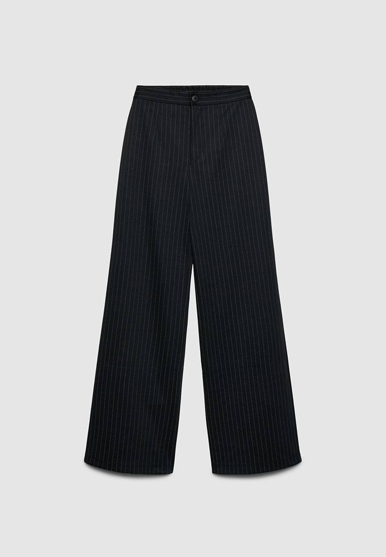 Women's Pinstripe Pleated-Look Trousers