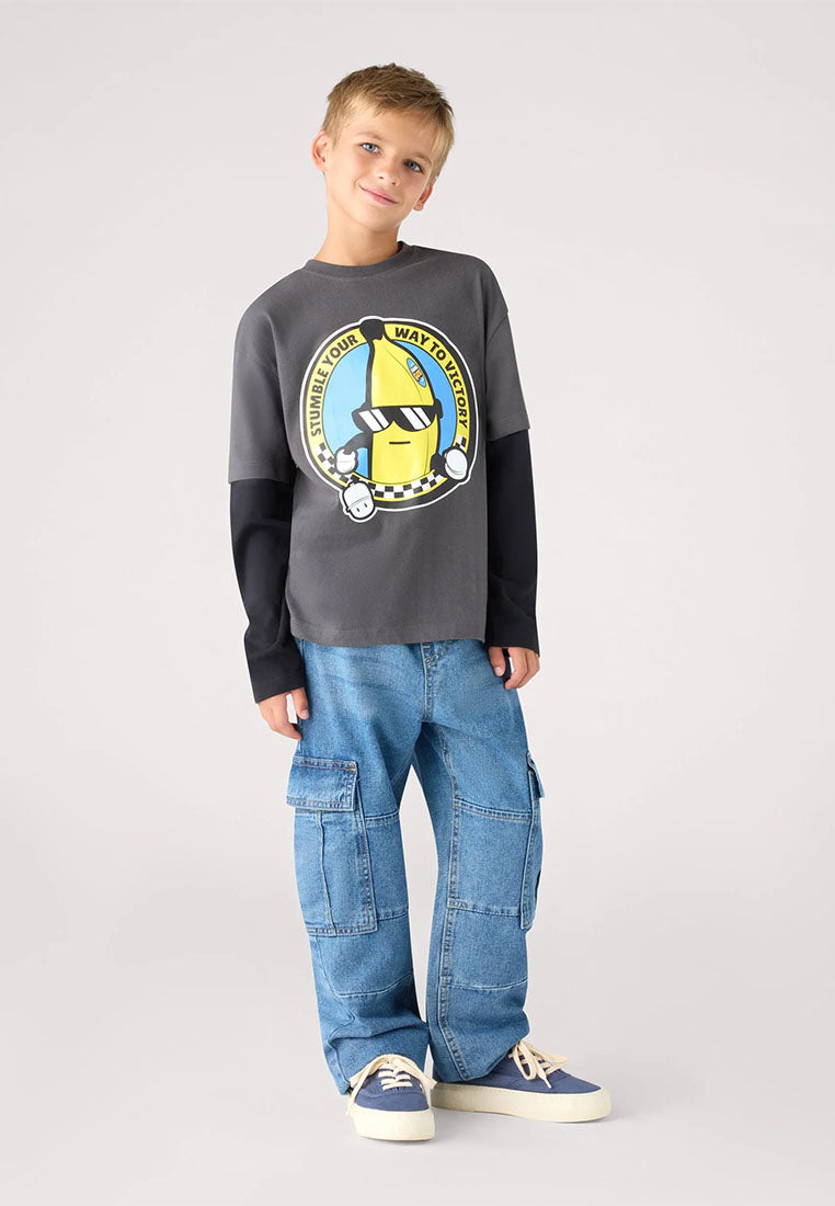 Long-sleeve T-shirt with Stumble Guys® print for Boys
