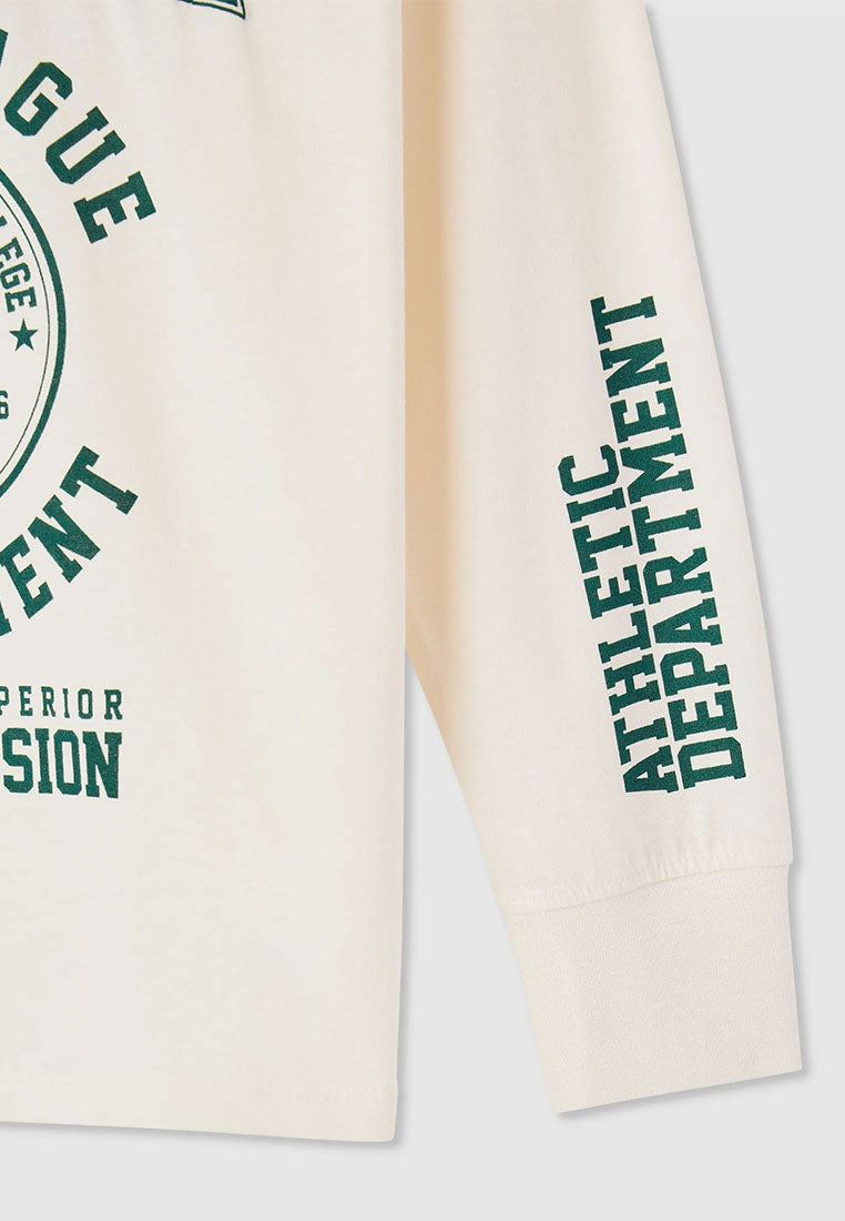 Long-sleeve T-shirt with college print for Boys
