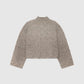 Women's Sweater with turtleneck and cable knit
