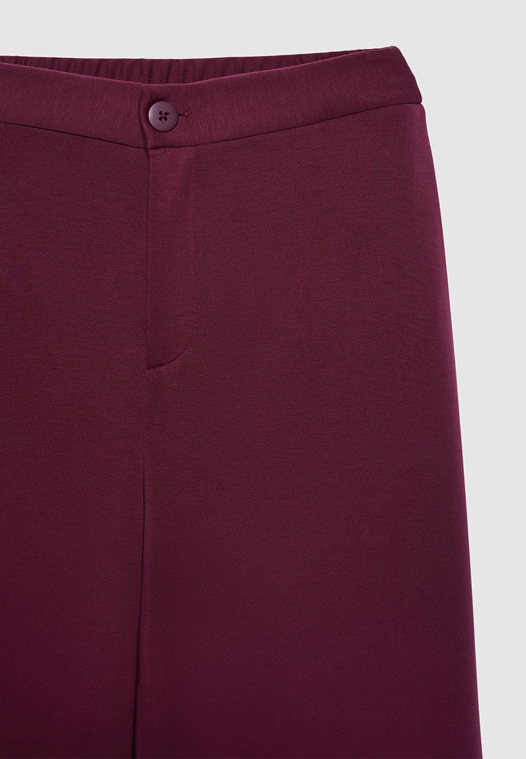 Women's Fitted Waist Flowy Slacks