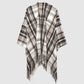 Women's Checkered hood with fringes