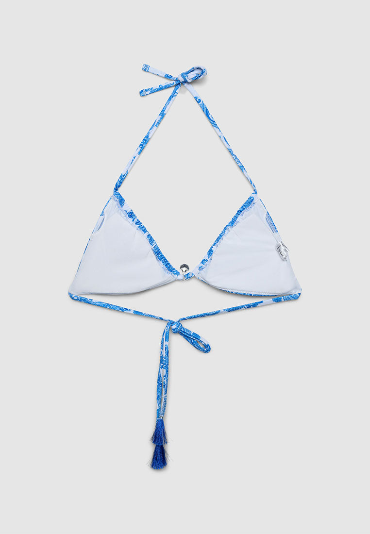 Women's Tassel Triangle Bikini Top