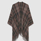 Women's Checkered hood with fringes