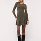 Women's Ribbed A-Line Dress