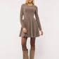 Women's Ribbed A-Line Dress
