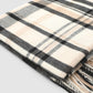 Women's Checkered hood with fringes