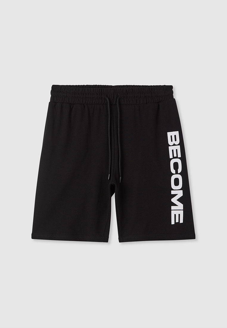 Men's "BECOME" Vertical Drawstring Shorts