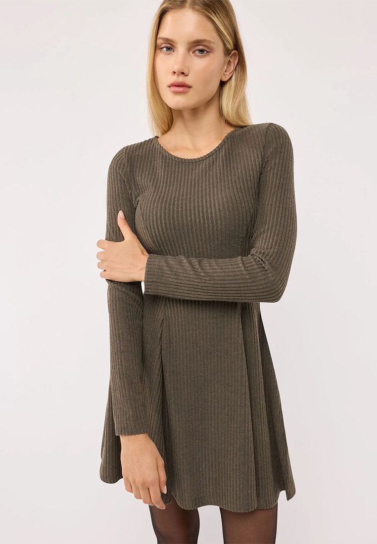 Women's Ribbed A-Line Dress