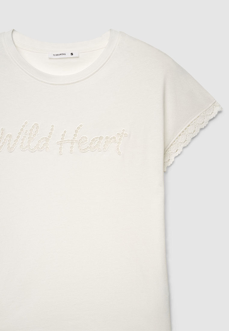 Women's Macramé edge Shirt