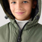 Padded jacket with hood and zip for Boys
