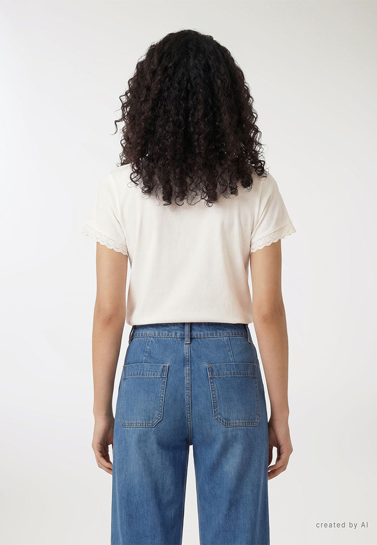 Women's Macramé edge Shirt