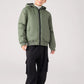 Padded jacket with hood and zip for Boys