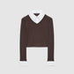 Women's Long-sleeve T-shirt with shirt inserts