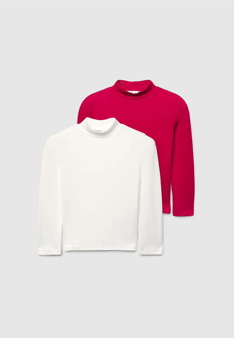 Pack of 2 Long-Sleeved T-Shirts for Girls