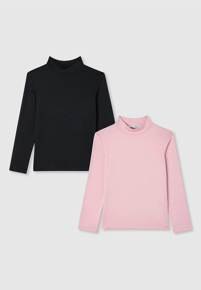 Pack of 2 Long-Sleeved T-Shirts for Girls