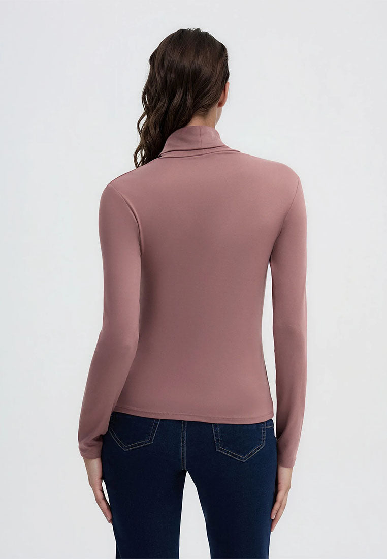 Women's High-neck Long-sleeved T-shirt