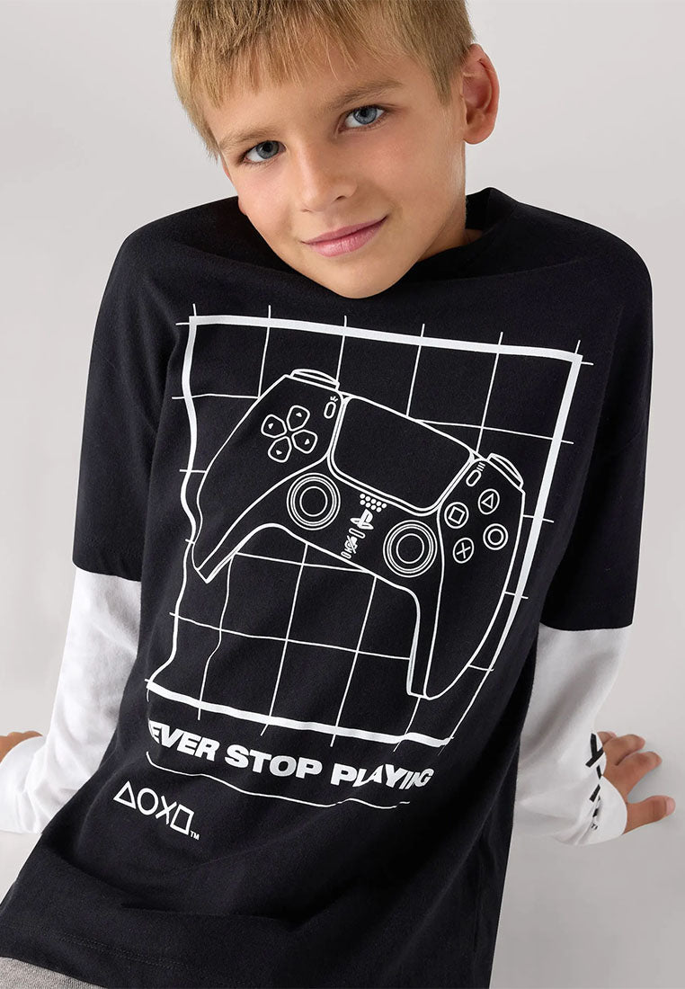 Long-sleeve T-shirt with PlayStation® print for Boys