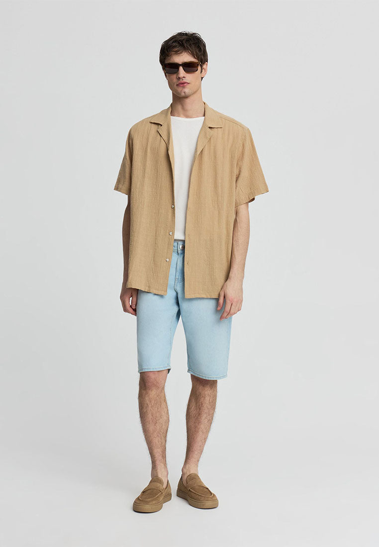 Men's Plain Bowling Shirt