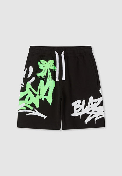 BLAZE Graffiti Graphic Shorts for Boys