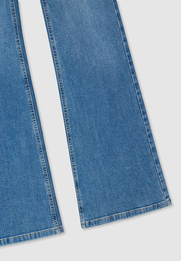 Women's High-waisted flared jeans