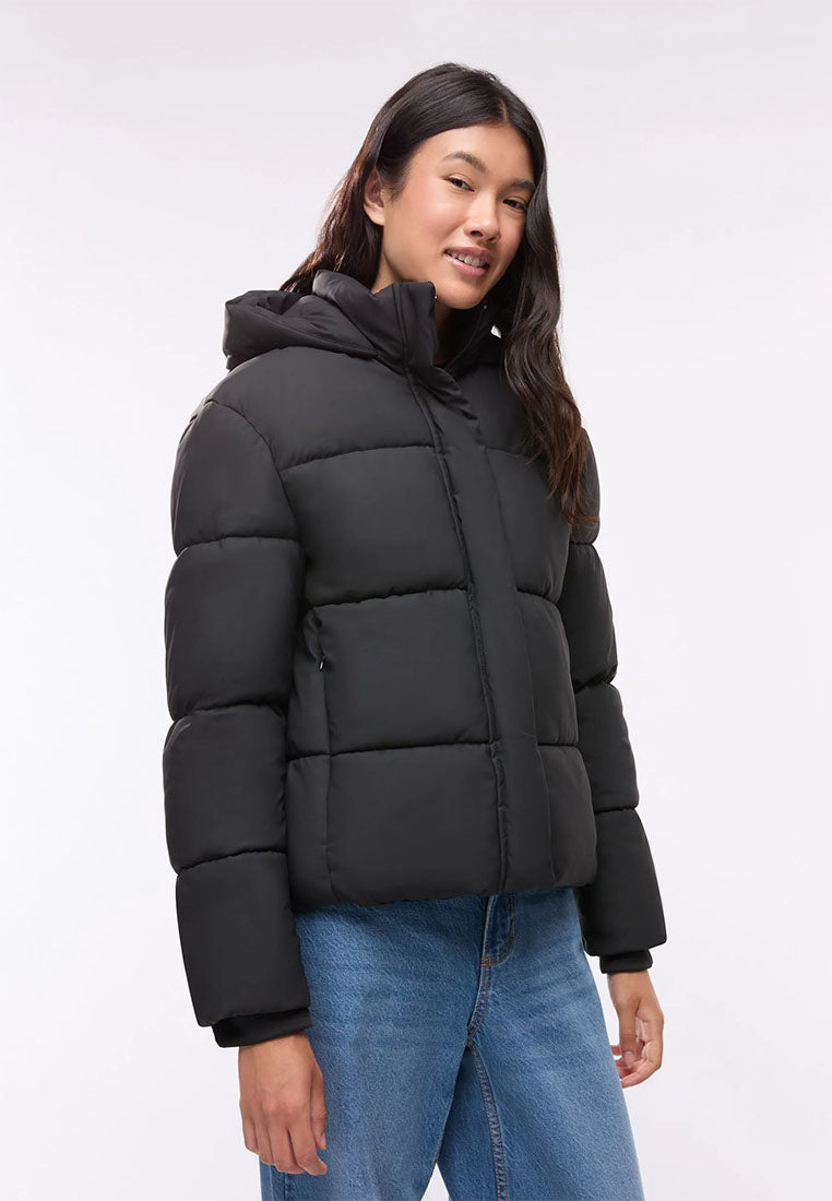 Women's Padded jacket with plain hood