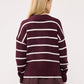Women's Soft Crew Neck Striped Sweater