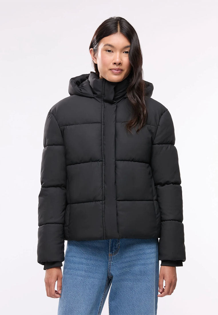 Women's Padded jacket with plain hood