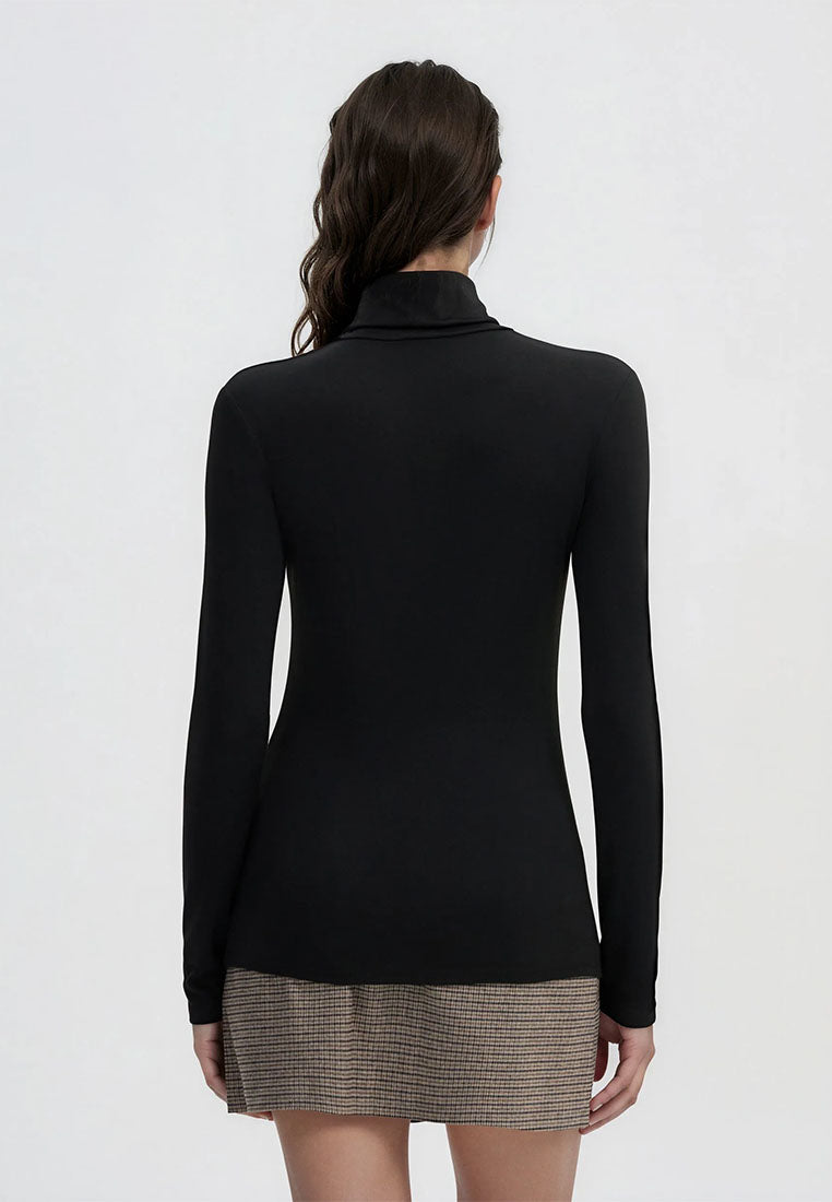 Women's High-neck Long-sleeved T-shirt