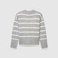 Women's Soft Crew Neck Striped Sweater